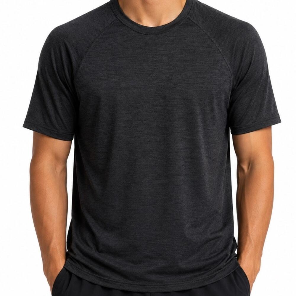 6 Pack BULK Blank Fanatics Performance T-shirts dark gray soft size Men's Large